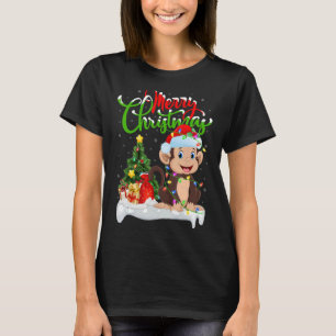 Monkey Xmas Decorations Santa Monkey Christmas T-Shirt