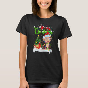 Monkey Xmas Decorations Santa Monkey Christmas T-Shirt
