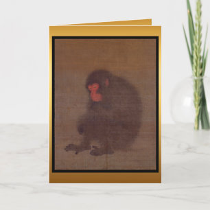 Monkey Year Chinese Painting Greeting Card