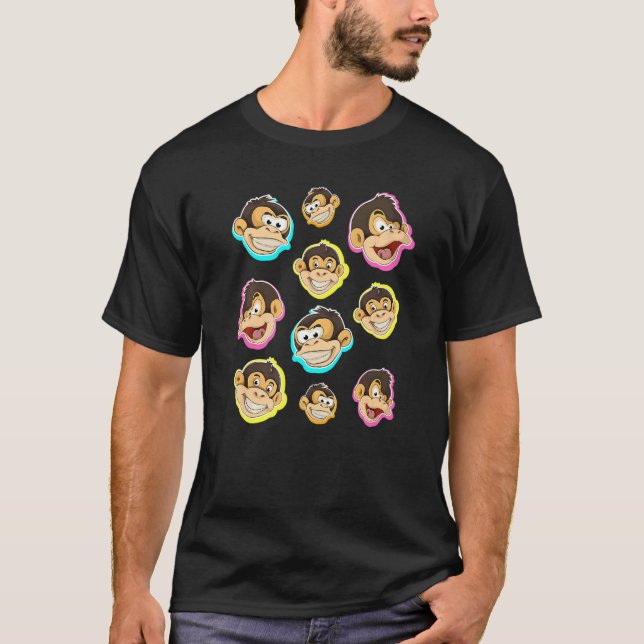 Monkey  Zoo Animal Chimpanzee  Monkey T-Shirt (Front)
