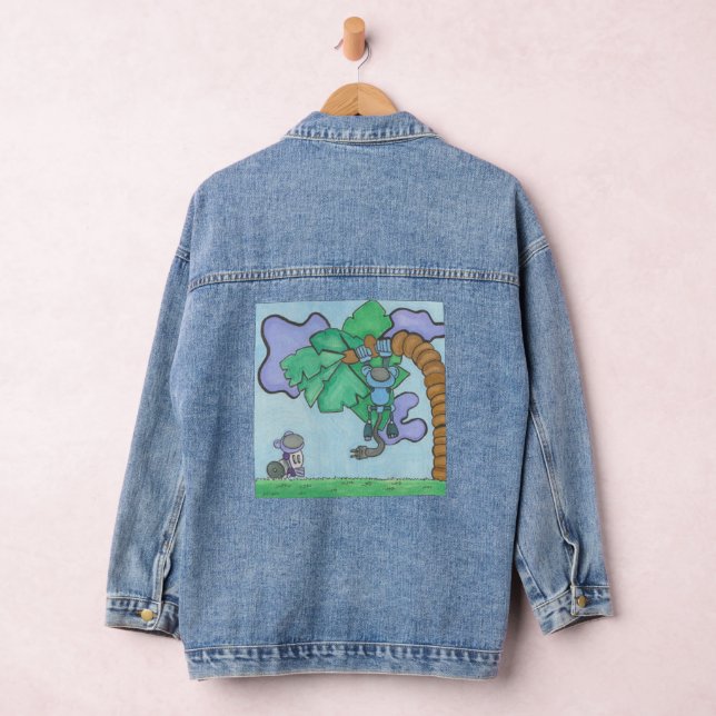 Monkeying Around Denim Jacket (Hangar)