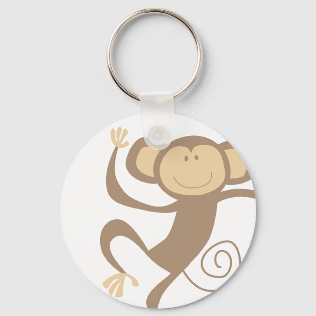 Monkeying Around Keychain (Front)