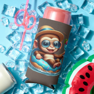Monkeying Around  Seltzer Can Cooler