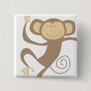 Monkeying Around Square Button