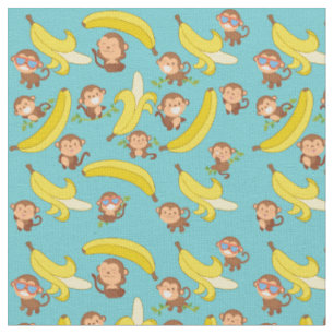 Monkeys and Bananas Fabric