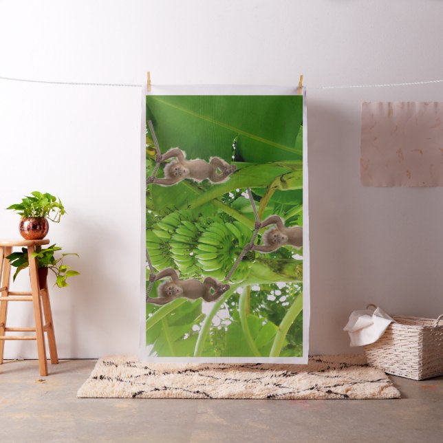 Monkeys Banana Tree Fabric (In Situ)