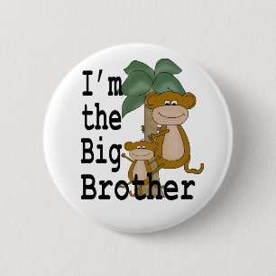 Monkeys Big Brother 2 Inch Round Button
