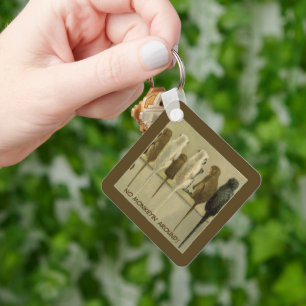 Monkeys Business Birthday From Group Personalized Keychain