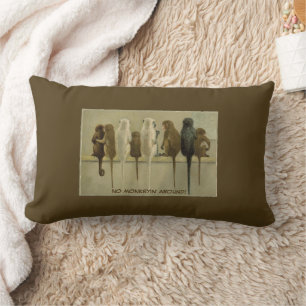 Monkeys Business Birthday From Group Personalized Lumbar Pillow