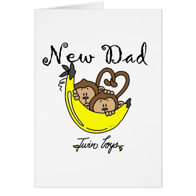 Monkeys Dad of Twin Boys Tshirts and Gifts (Front)