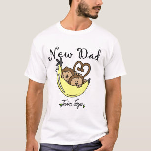 Monkeys Dad of Twin Boys Tshirts and Gifts