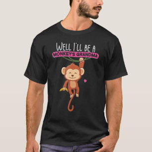 Monkey's Grandma  Pregnancy Announcement T-Shirt