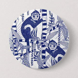 Monkeys in the Jungle 3 Inch Round Button