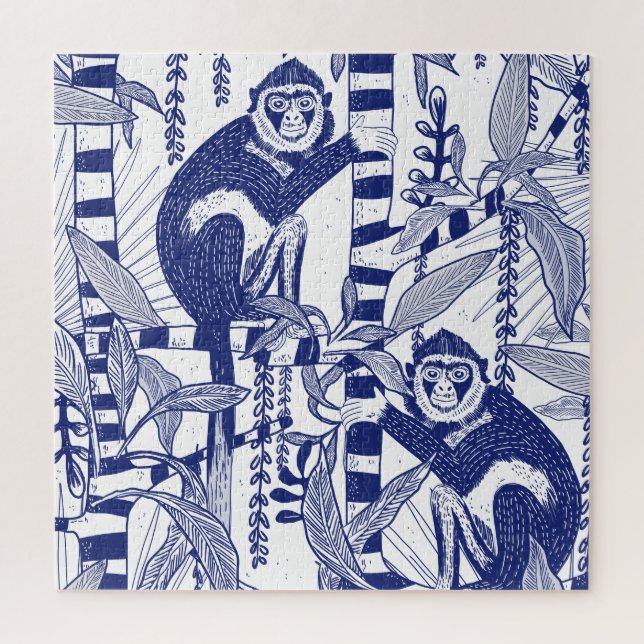 Monkeys in the Jungle Jigsaw Puzzle (Vertical)