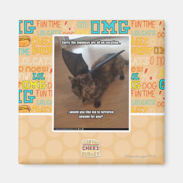 Monkeys on vacation magnet (Front)