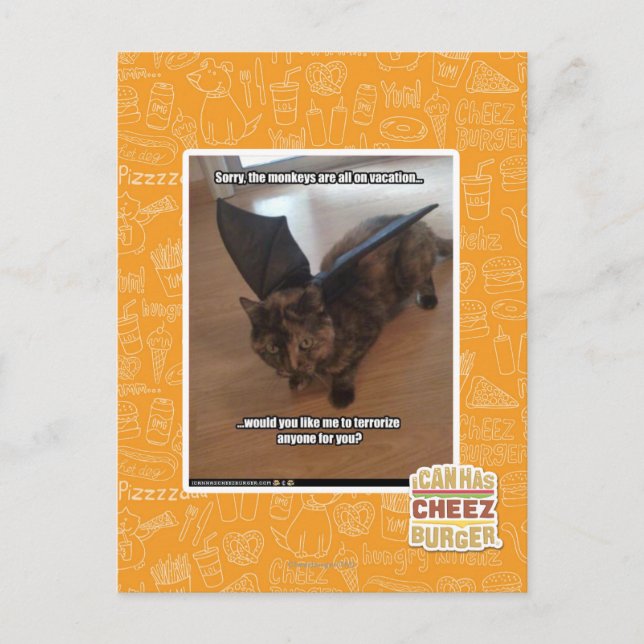 Monkeys on vacation postcard (Front)