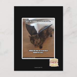 Monkeys on vacation postcard