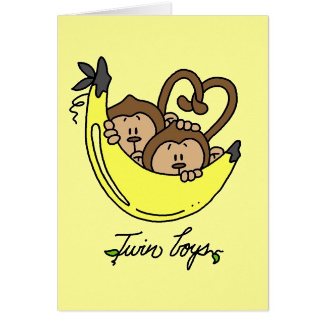 Monkeys Twin Boys Tshirts and Gifts (Front)