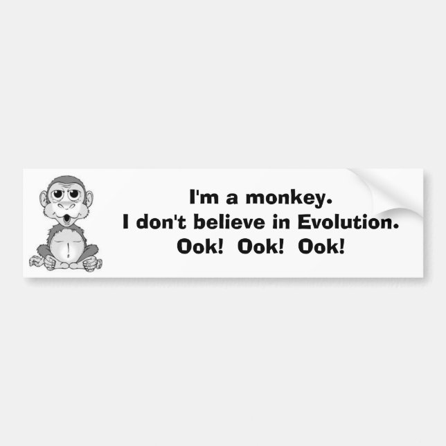Monkeyvolution Bumper Sticker (Front)
