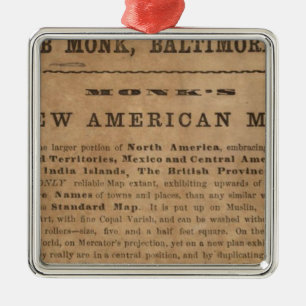 Monk's Central America, Cuba, and Florida Metal Ornament