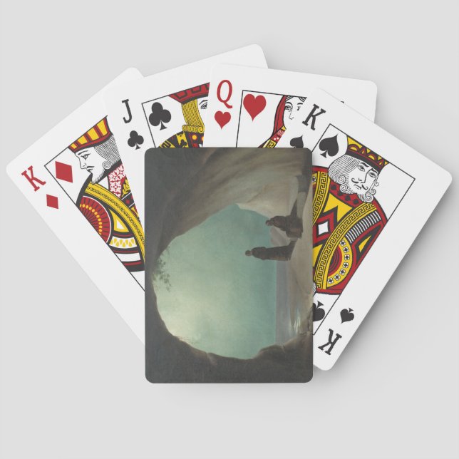 Monks in a Grotto (by Carl Blechen) Playing Cards (Back)