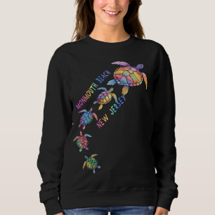 Monmouth Beach New Jersey Sea Turtle Lover Beach Sweatshirt