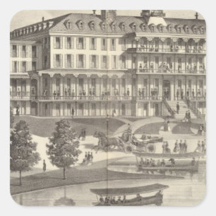 Monmouth House, Spring Lake Beach, New Jersey Square Sticker