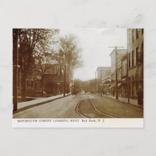 Monmouth St., Red Bank, NJ Vintage Postcard