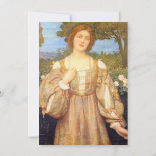 Monna Giovanna (by Edward Robert Hughes) Card
