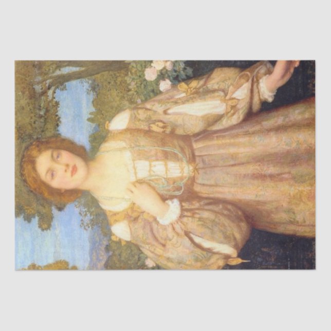 Monna Giovanna (by Edward Robert Hughes) Tissue Paper (Front)