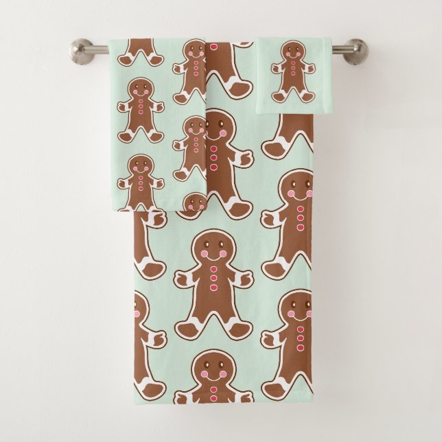 Monnaie Noël Gingerpain serviettes de bain Set cad (En situation)
