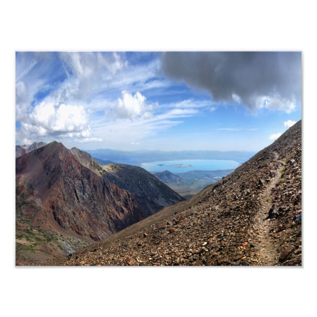 Mono Lake from Koip Peak Pass - Sierra Photo Print (Front)