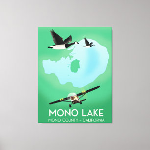 Mono Lake,Mono County, California travel poster Canvas Print