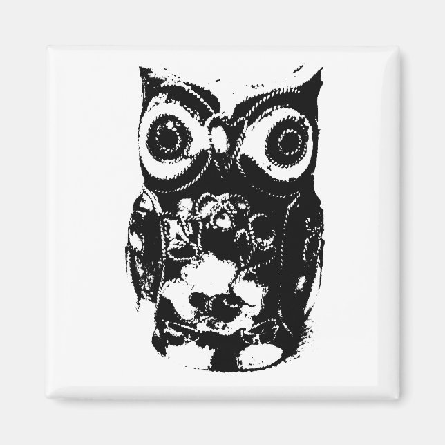 Mono Owl Magnet (Front)