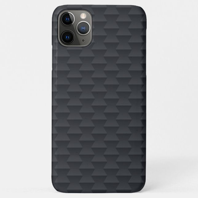 Monochromatic black and dark-grey geometric patter Case-Mate iPhone case (Back)