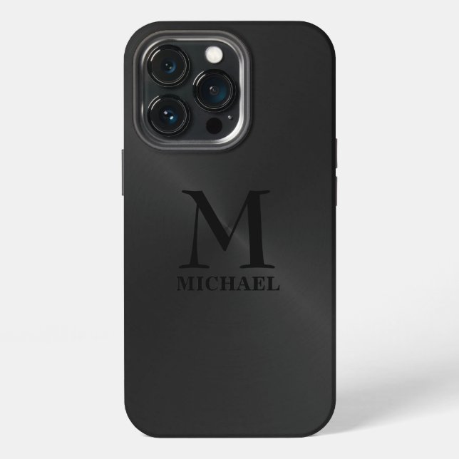 Monochromatic Black Background  iPhone Case (Back)