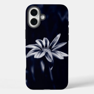 Monochromatic Blue Gazania Flower Photograph iPhone 16 Plus Case