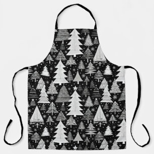 Monochromatic Christmas Apron