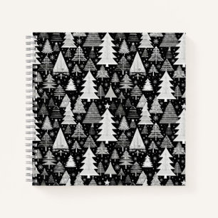 Monochromatic Christmas Notebook