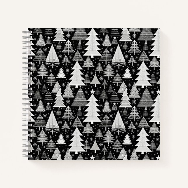 Monochromatic Christmas Notebook (Front)