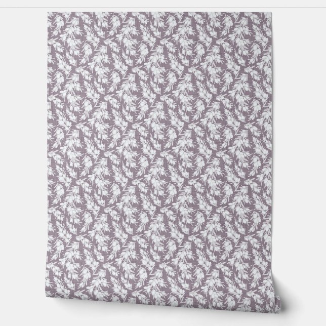 Monochromatic Fruit Vine Wallpaper (Unrolling)