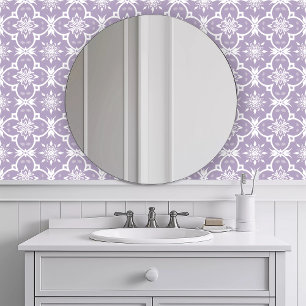 Monochromatic Geometric Purple Wallpaper