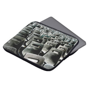Monochromatic Grey Chairs Laptop Sleeve