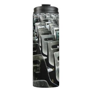 Monochromatic Grey Chairs Thermal Tumbler