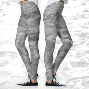 Monochromatic Grey Water Leggings