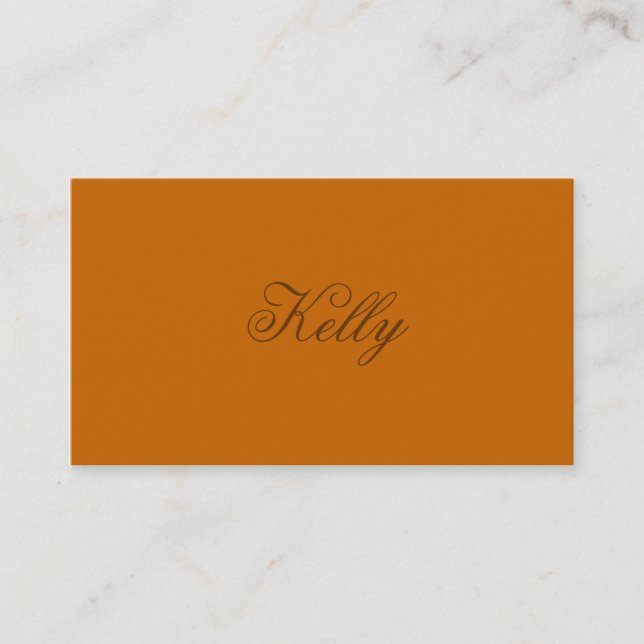 Monochromatic in Spiced Cider Business Card (Front)