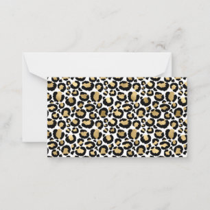 Monochromatic Leopard Spots Wild Glam Fashionable Card