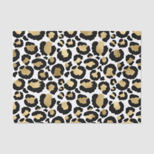 Monochromatic Leopard Spots Wild Glam Fashionable Tissue Paper