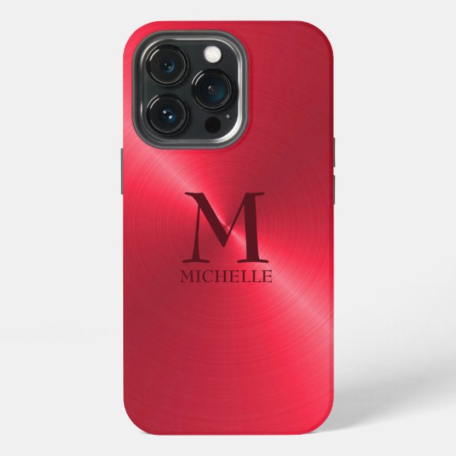 Monochromatic Red Background  iPhone Case (Back)