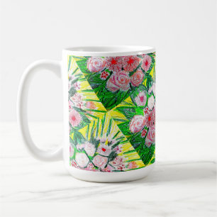 Monochromatic, Rosas, Dianthus caryophyllus,  Gerb Coffee Mug